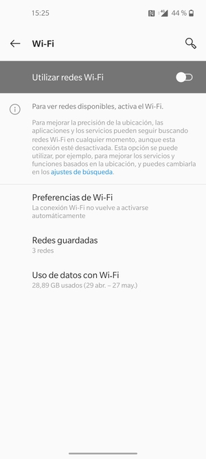 Active Utilizar redes Wi-Fi