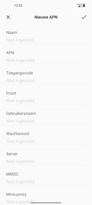 Voer mms-gegevens in