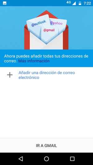 Seleccione Añadir una dirección de correo electrónico