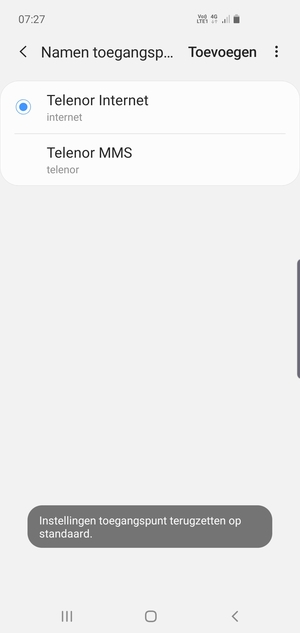 Selecteer Toevoegen
