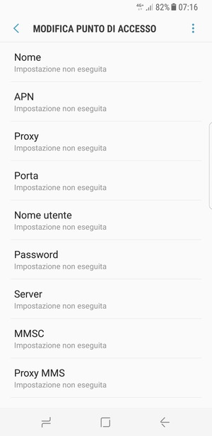 Inserisci informazioni MMS