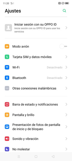 Seleccione Tarjeta SIM y datos móviles