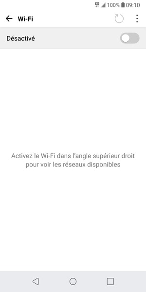 Activer le Wi-Fi