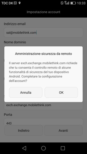 Seleziona OK