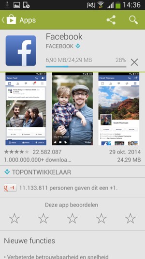Wacht tot het installatieproces beëindigd is