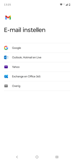 Selecteer Google