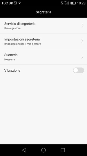 Seleziona Servizio di segreteria