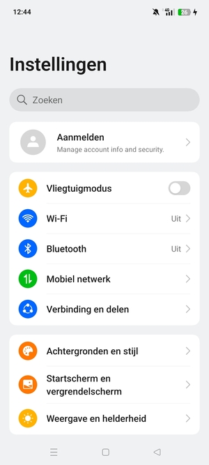 Selecteer Wi-Fi