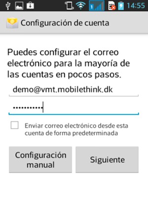 Introduzca Dirección de correo electrónico y Contraseña. Seleccione Siguiente