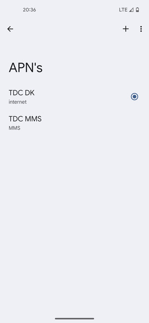 Selecteer de Menu-knop
