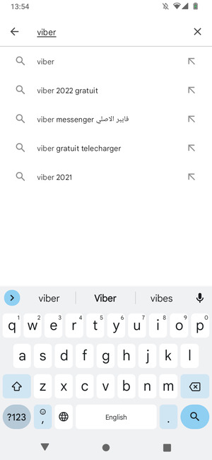 Saisissez le nom de l'appli et sélectionnez Recherche
