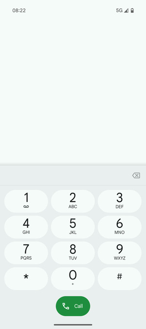 Press and hold the number 1