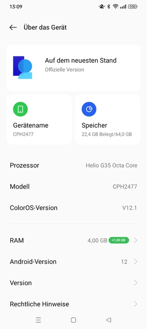 Wählen Sie Software-Update