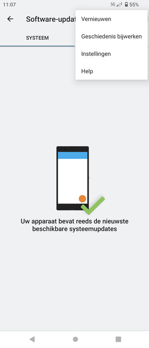 Selecteer Vernieuwen