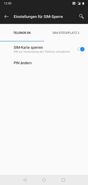 Wählen Sie Public und PIN ändern