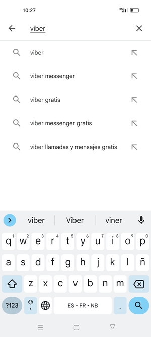 Introduzca el nombre de la aplicación y seleccione Buscar