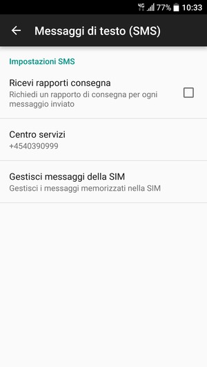 Seleziona Centro servizi