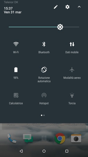 Disattiva Wi-Fi e Bluetooth