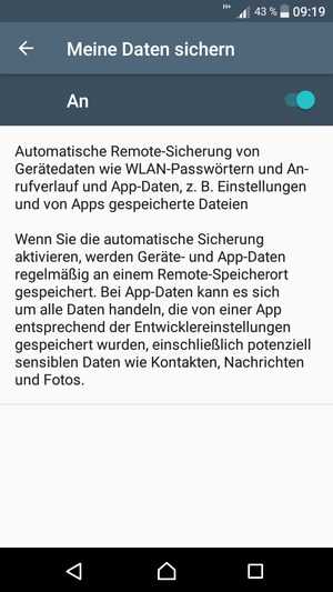 Wählen Sie die Zurück-Taste