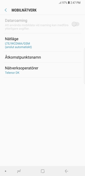 Välj Åtkomstpunktsnamn