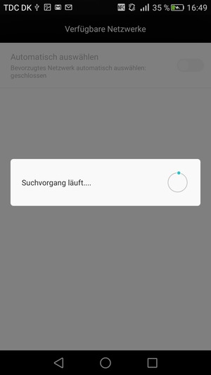 Warten Sie, bis die Suche abgeschlossen ist