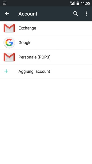 Seleziona Google