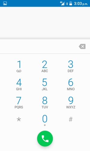Press and hold the number 1