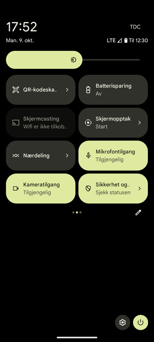 Velg Batterisparing