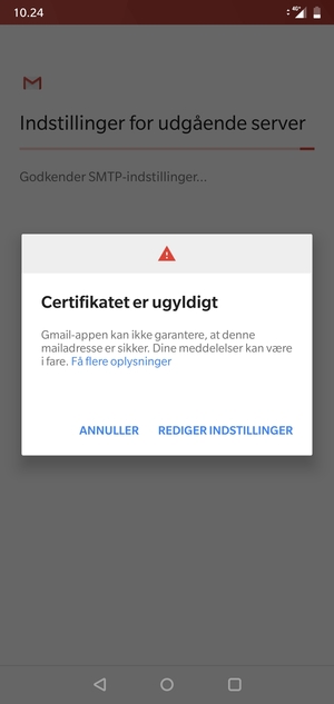 Vælg REDIGER INDSTILLINGER