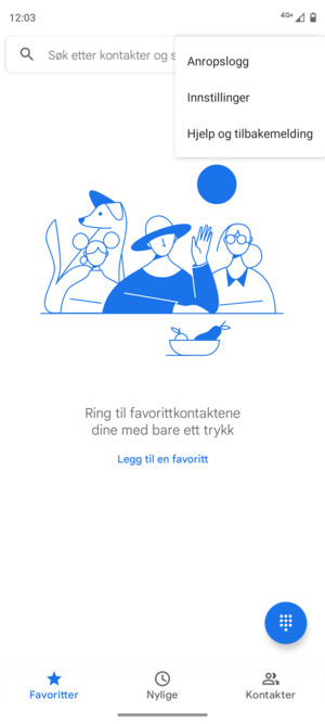 Velg Innstillinger