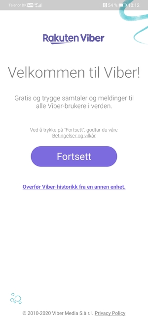 Applikasjonen er klar til bruk