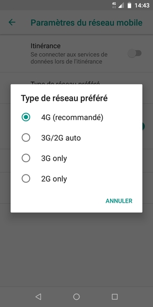 Sélectionnez votre option préférée
