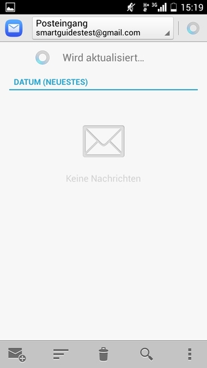 Ihr Gmail/Hotmail Konto ist einsatzbereit