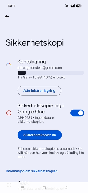 Velg Kontolagring