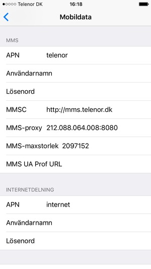 Ange MMS-information