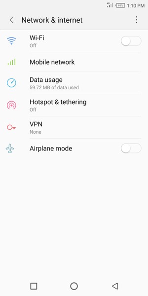 Select Wi-Fi