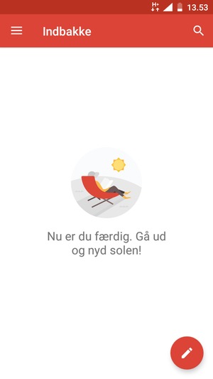 Din konto er klar til brug