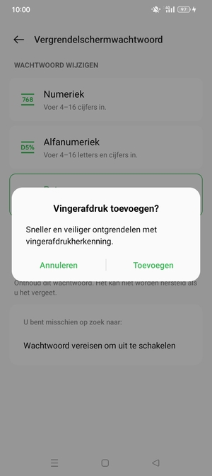 Selecteer uw voorkeursoptie