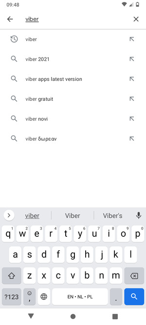 Enter the app name and select Search
