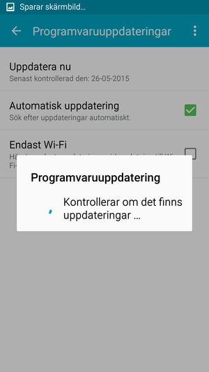 Vänta på att sökningen avslutas