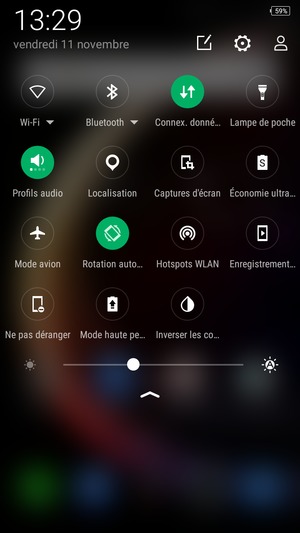 Régler la luminosité au niveau souhaité