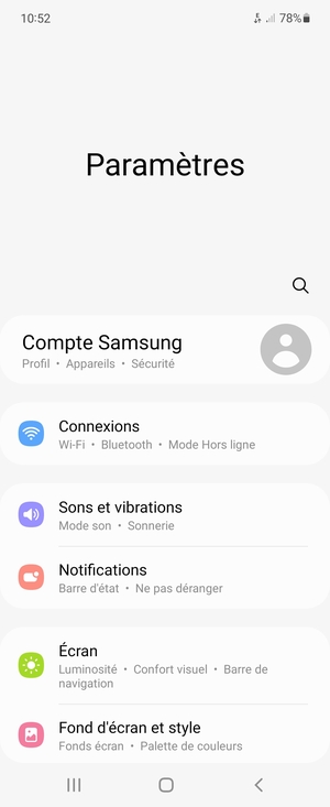 Sélectionnez Connexions