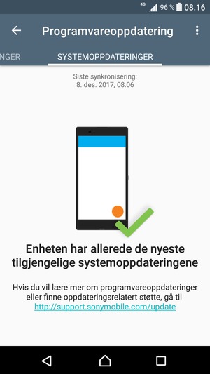 Velg menyknappen