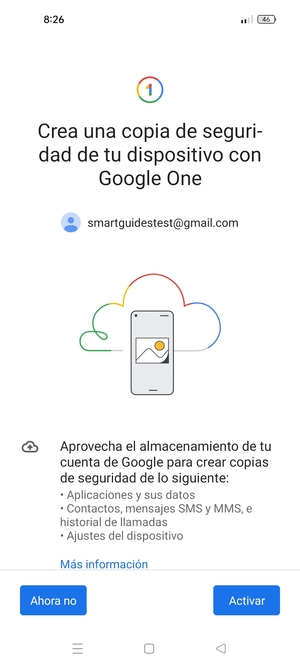 Seleccione Activar