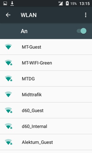 Wählen Sie das Wireless-Netzwerk, zu dem Sie eine Verbindung herstellen möchten