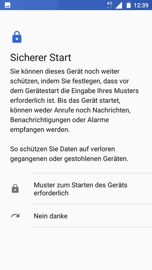 Wählen Sie die gewünschte Option