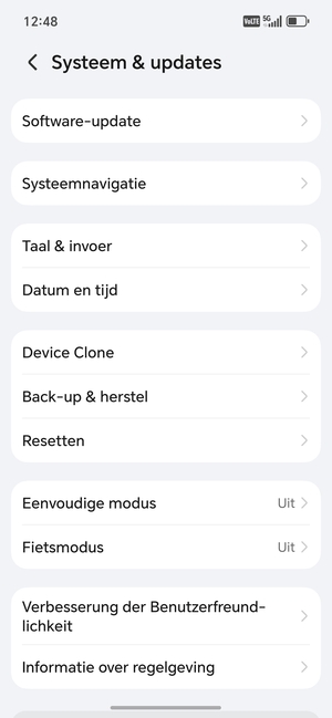 Selecteer Back-up & herstel