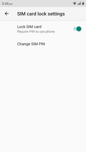 Select Change SIM PIN