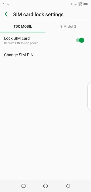 Select Public and Change SIM PIN