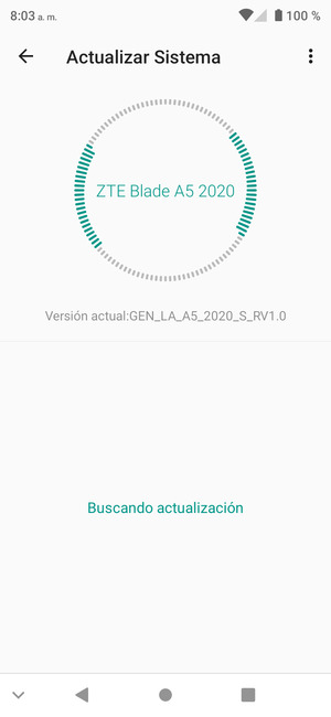 Espere a que la búsqueda termine
